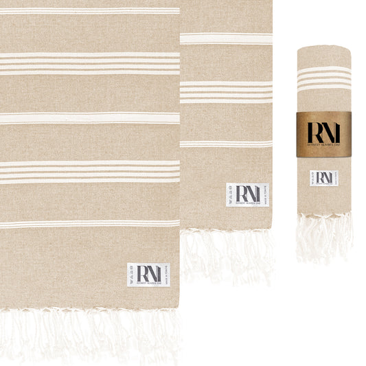 Istanbul Classic Turkish Peshtemal Hand Towels - Set of 2