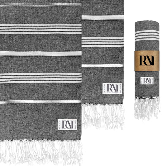 Istanbul Classic Turkish Peshtemal Hand Towels - Set of 2