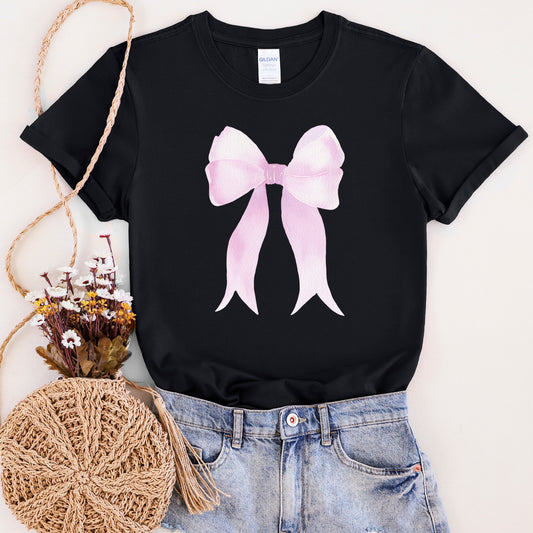 Pink Ribbon, Coquette, Cute, Adorable, Bow, Super Soft Tshirt, Valentine's Day