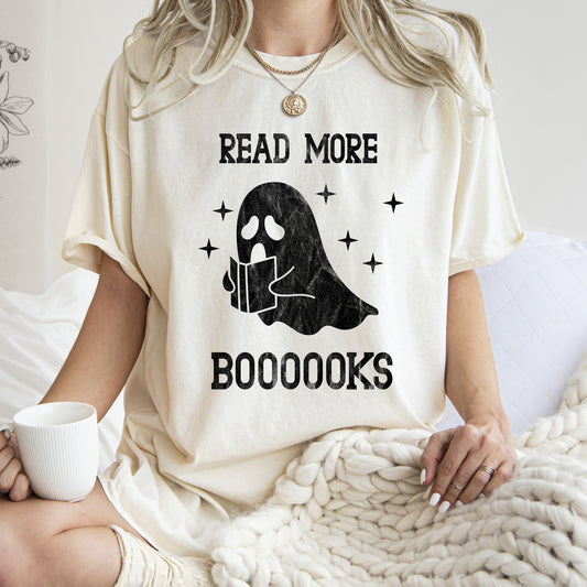 Read More Books Retro Halloween Comfort Colors Tshirt