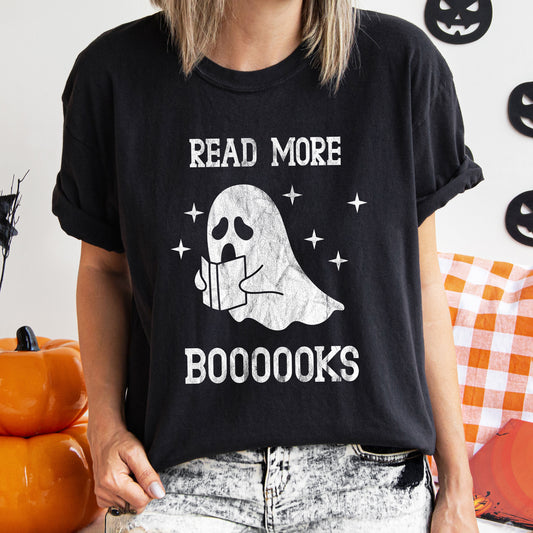 Read More Books Retro Halloween Comfort Colors Tshirt