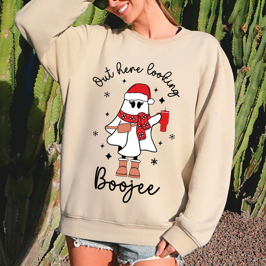 Boojee Ghost, Trendy Christmas, Bougie, Funny, Christmas Sweatshirt