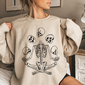 Skeleton Juggling Halloween Sweatshirt