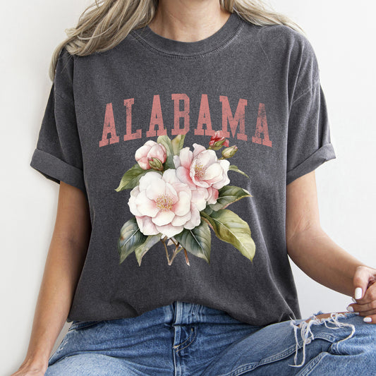 Alabama State Flower Comfort Colors Tshirt