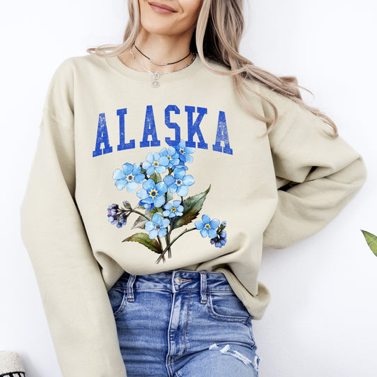 Alaska State Flower Sweatshirt