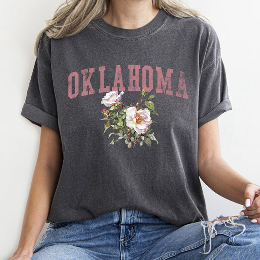 Oklahoma State Flower Comfort Colors Tshirt