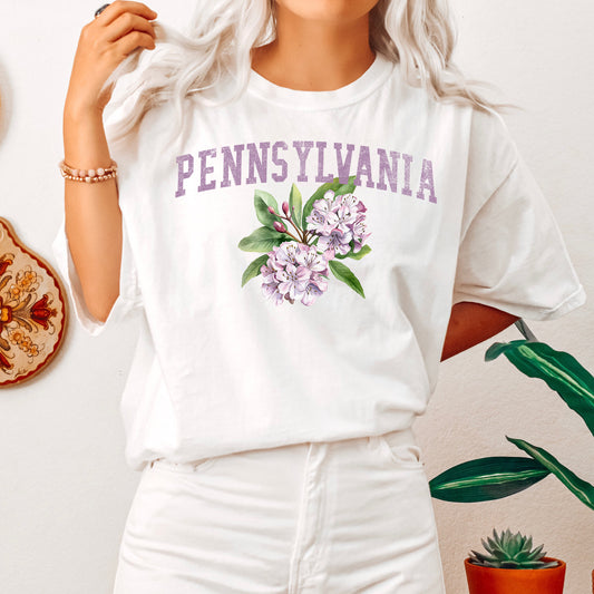 Pennsylvania State Flower Comfort Colors Tshirt