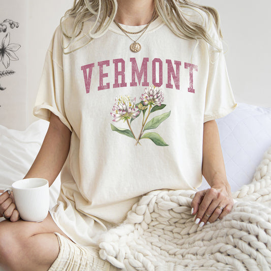 Vermont State Flower Comfort Colors Tshirt