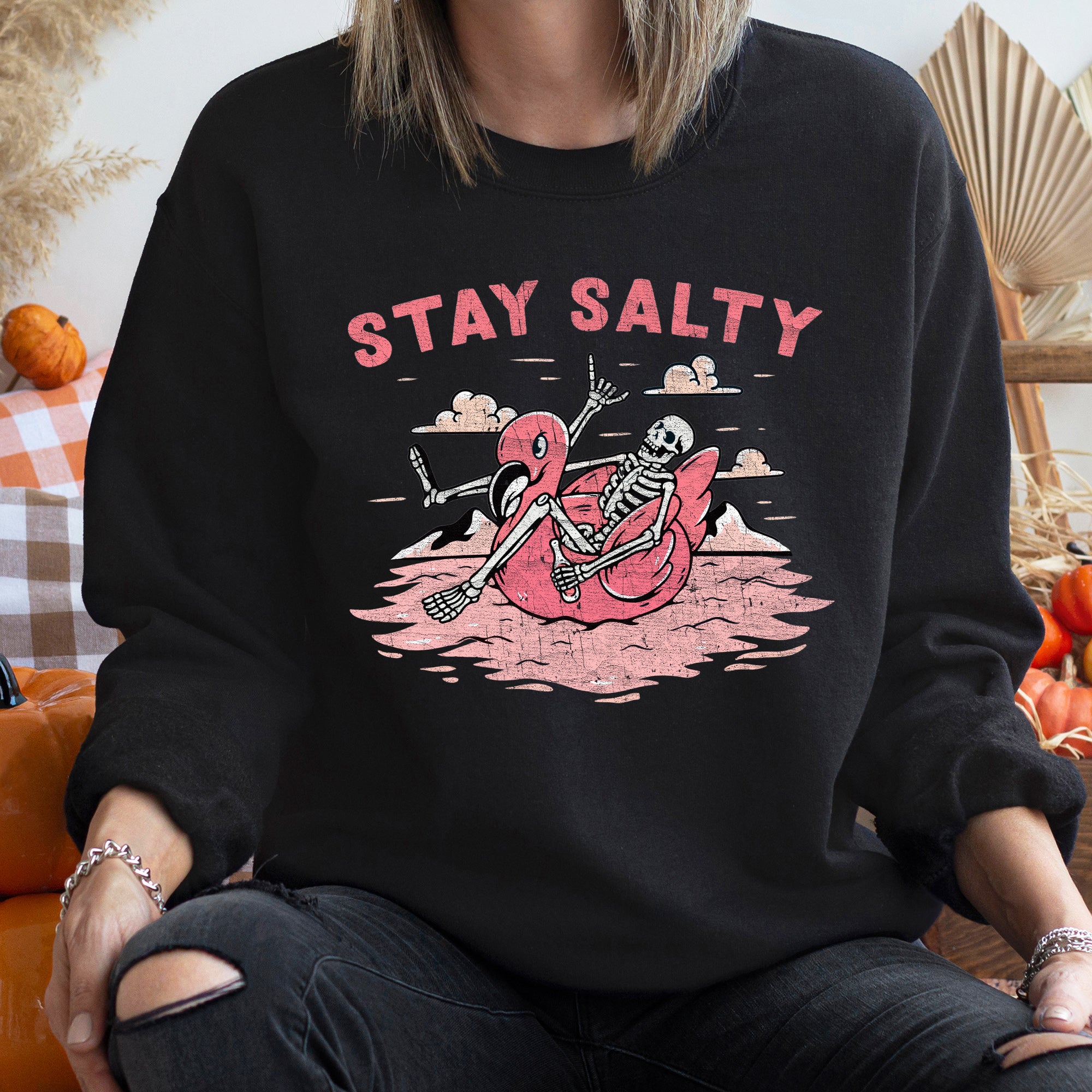Stay Salty Vintage Halloween Sweatshirt