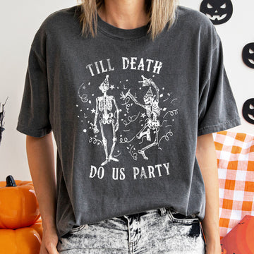 Till Death Vintage Halloween T-shirt