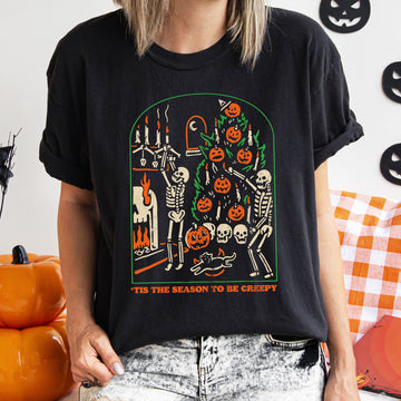 Tis The Season To Be Creepy Retro Halloween T-shirt