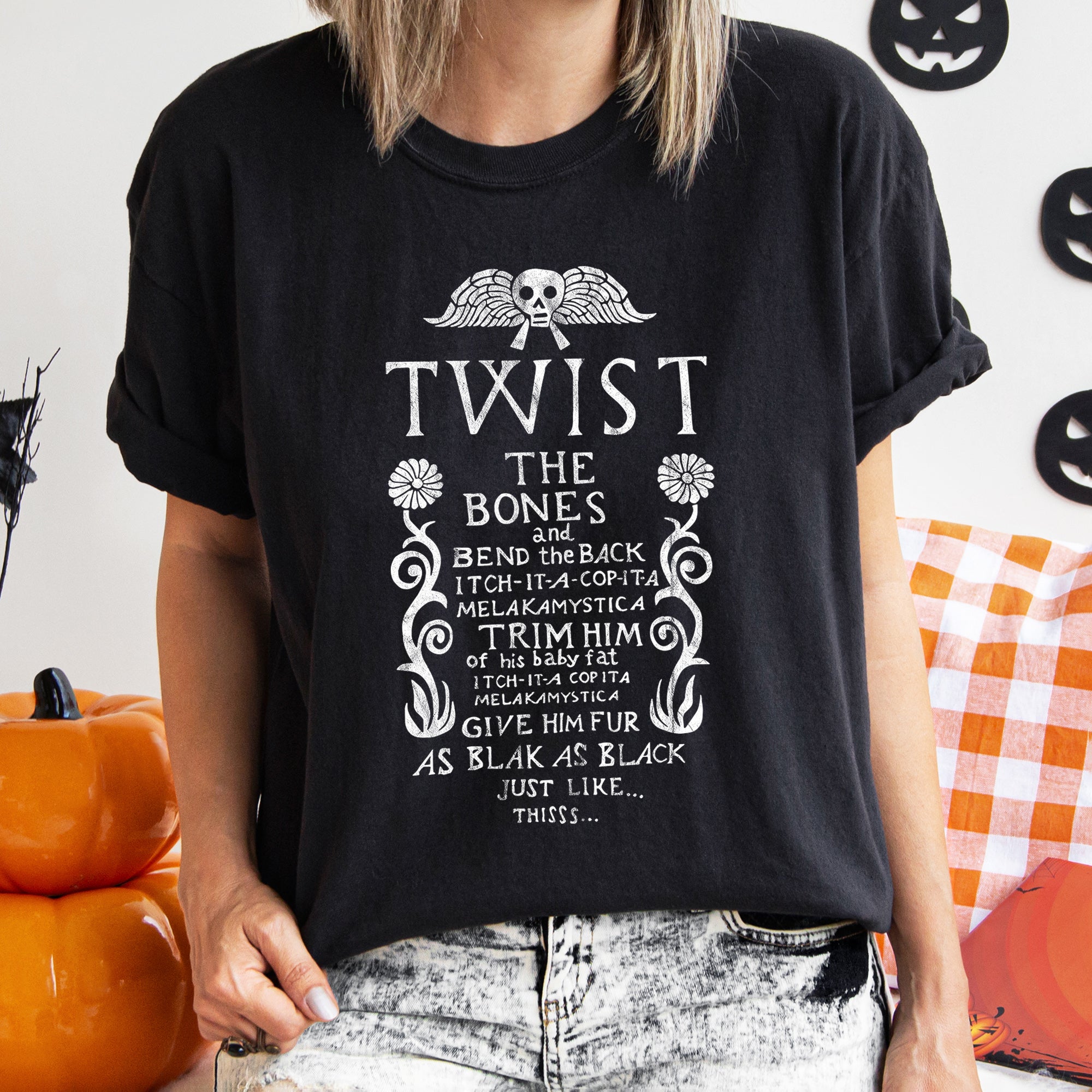 Twist The Bones Retro Halloween T-shirt