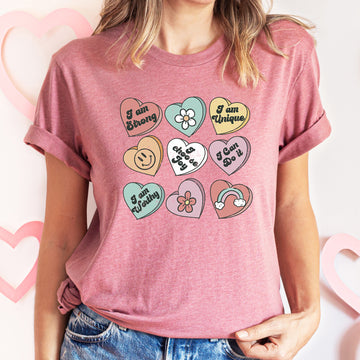 Valentine's Sweet Hearts, Candy, Super Soft Tshirt, Valentine's Day