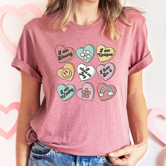 Valentine's Sweet Hearts, Candy, Super Soft Tshirt, Valentine's Day