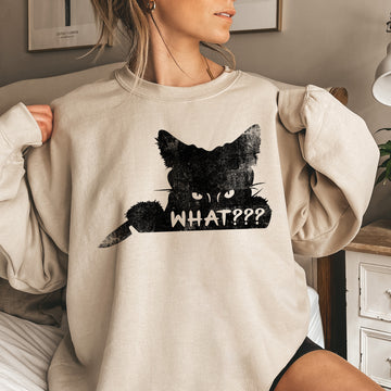What??? Cat Halloween Sweatshirt