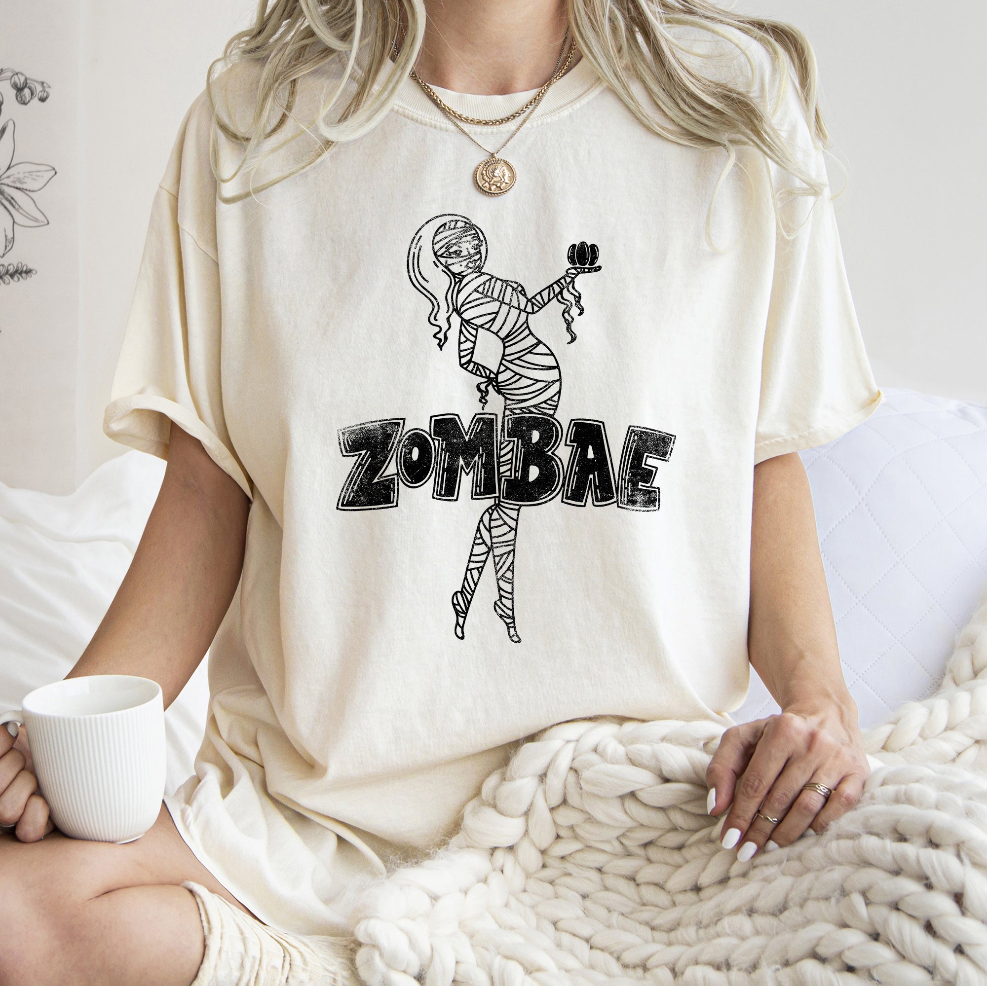 Zombae Funny Retro Halloween T-shirt