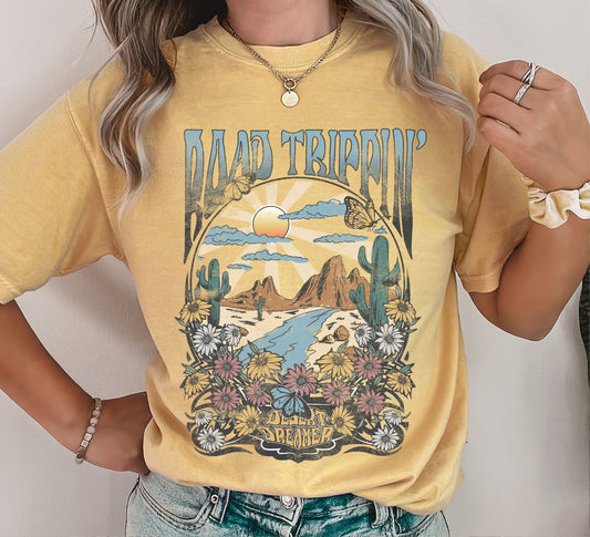 Road Trippin' Desert Dreamer Comfort Colors Tshirt