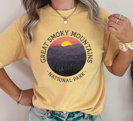 Great Smoky Mountains National Park Comfort Colors Tshirt