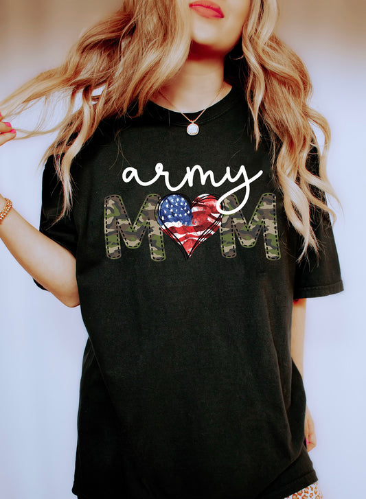 Army Mom Comfort Colors Tshirt