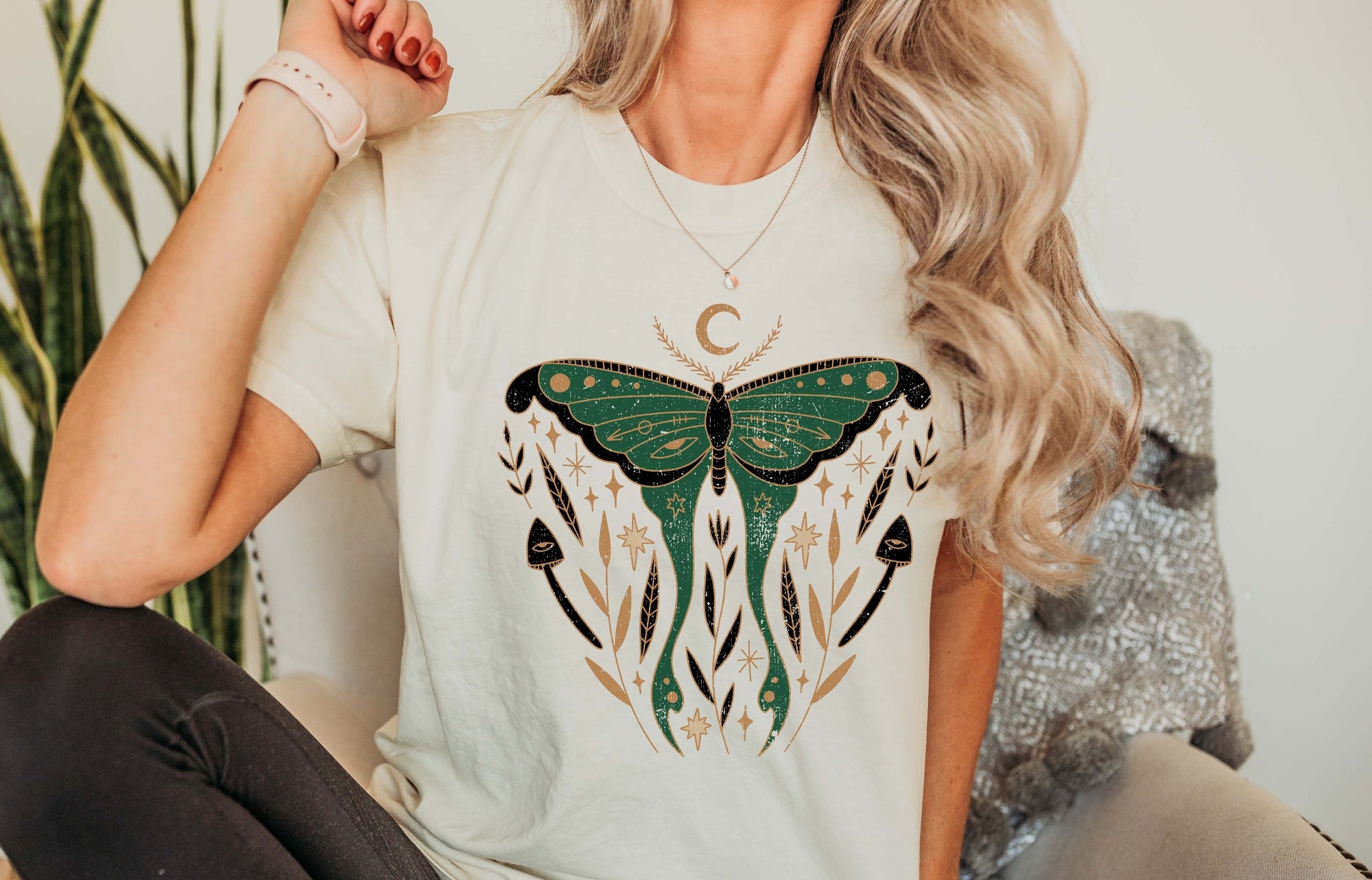 Green Moth Celestial Beings T-Shirt