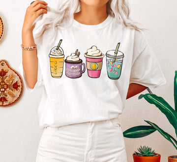Some Bunny Needs Coffee Easter Comfort Colors Tshirt