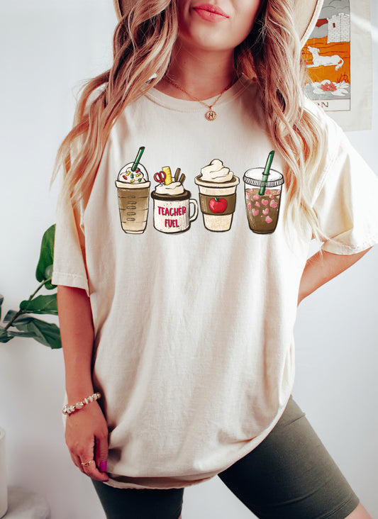 Teacher Fuel Coffee Drink Lover T-Shirt