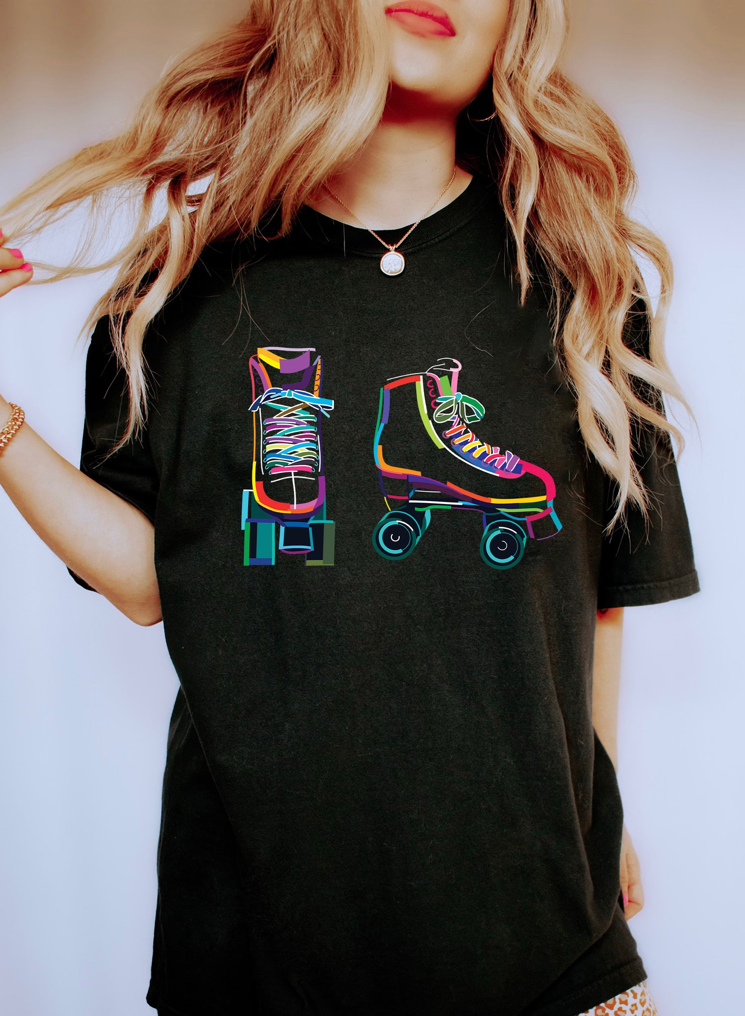 Colored Roller Skates T-Shirt