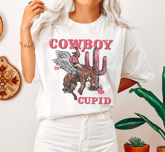 Cowboy Cupid Vintage Comfort Colors Tshirt