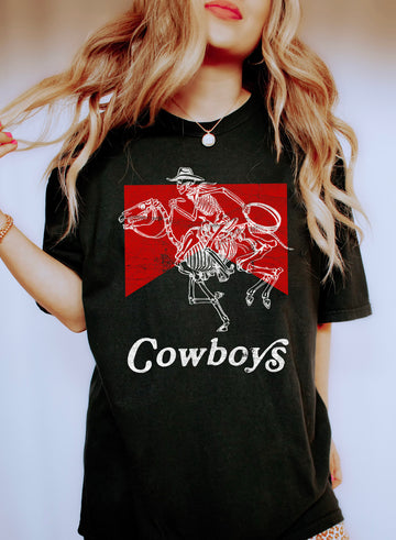 Cowboys Skeleton Vintage T-Shirt