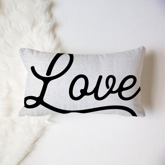 Love Black - Pillow Cover