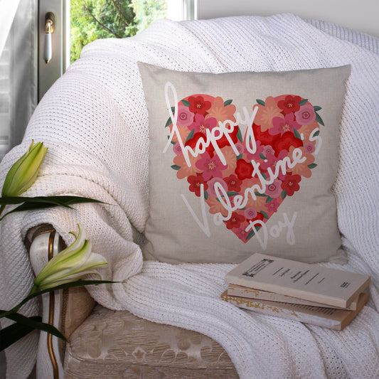 Happy Valentine's Day -  Pillow Cover