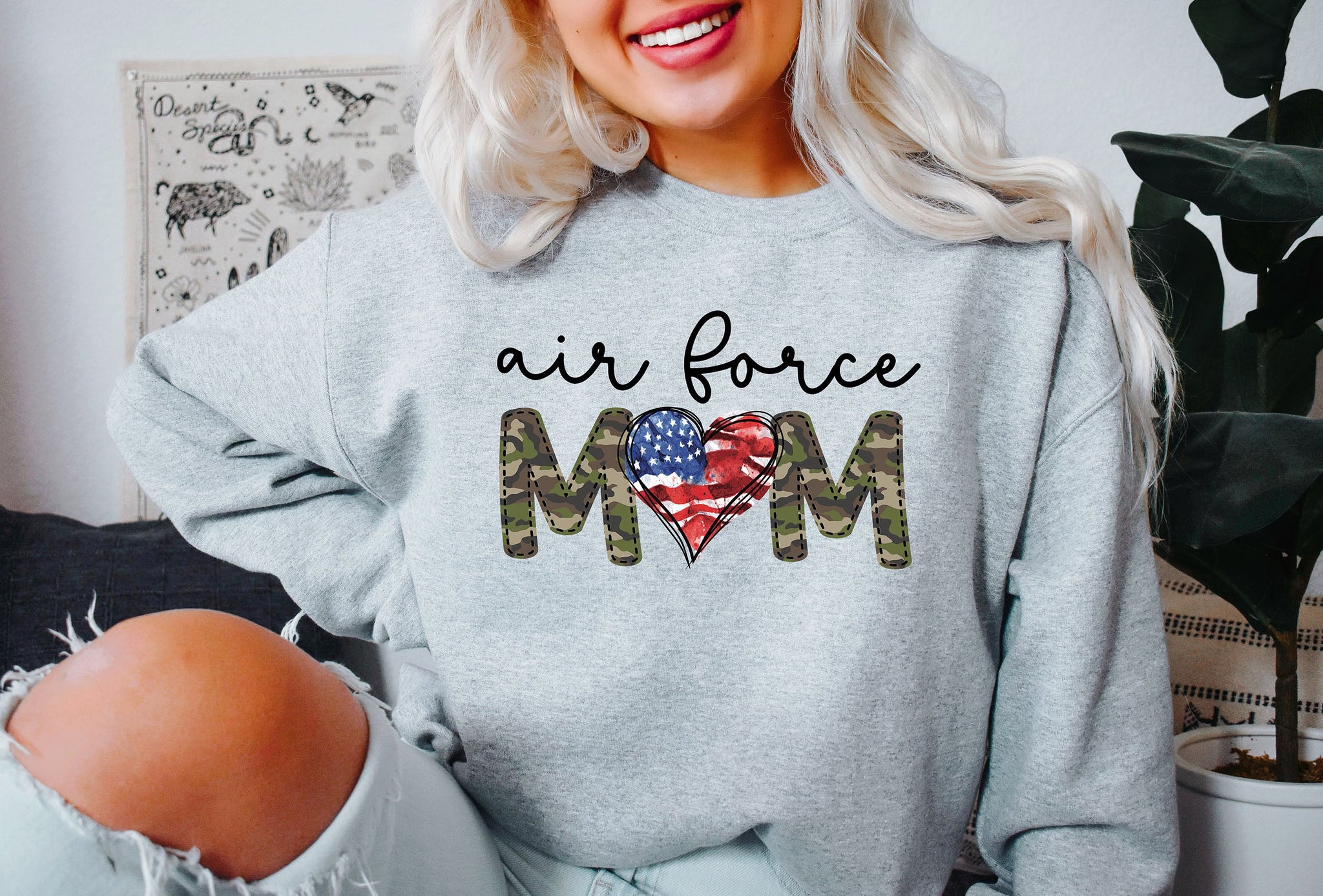 Air Force Mom BL Sweatshirt
