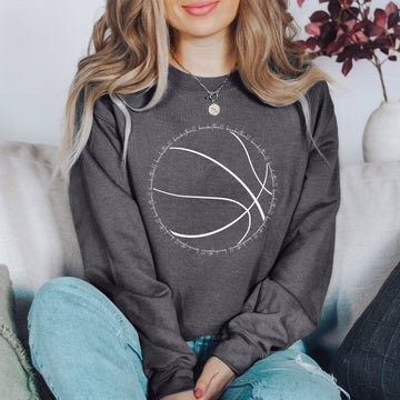 Chic Basketball Word Art WH Sweatshirt