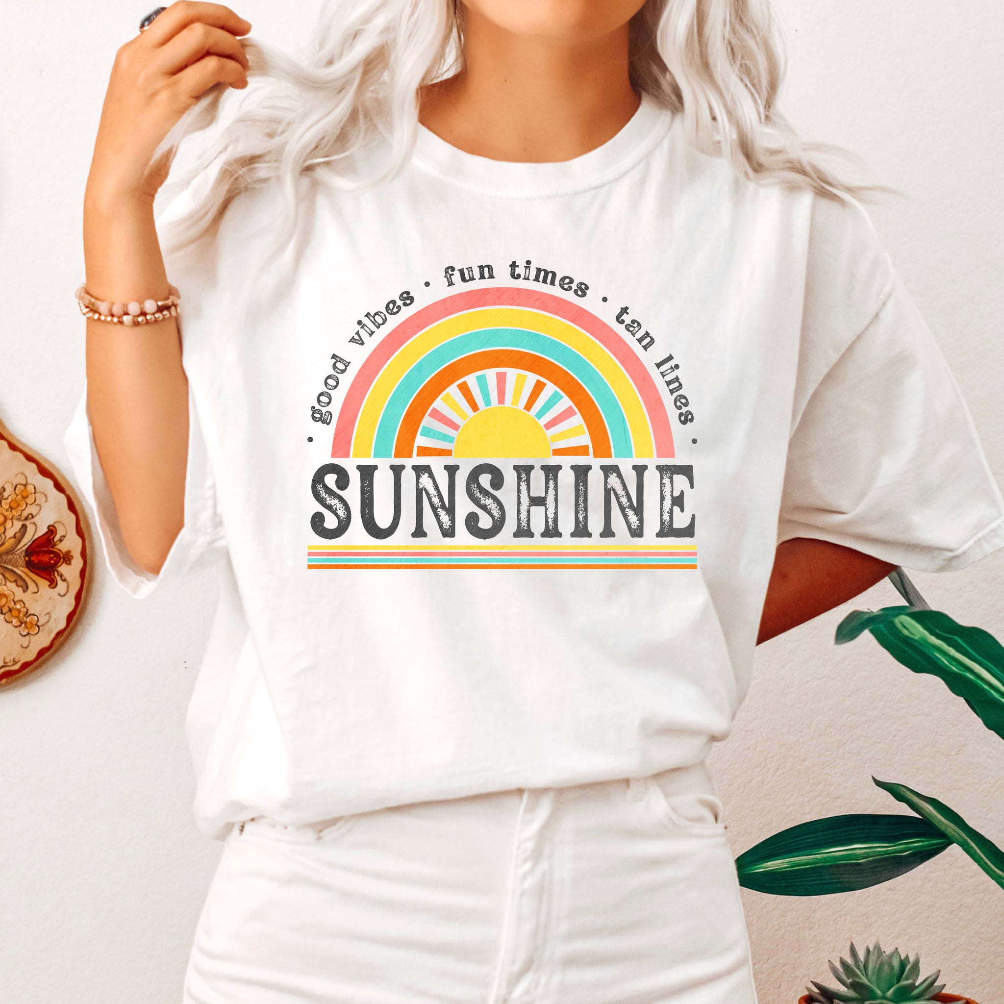 Good Vibes Sunshine Retro T-Shirt