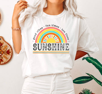 Good Vibes Sunshine Retro T-Shirt