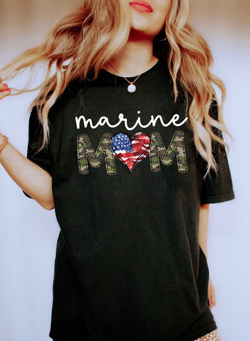 Marine Mom WH T-Shirt