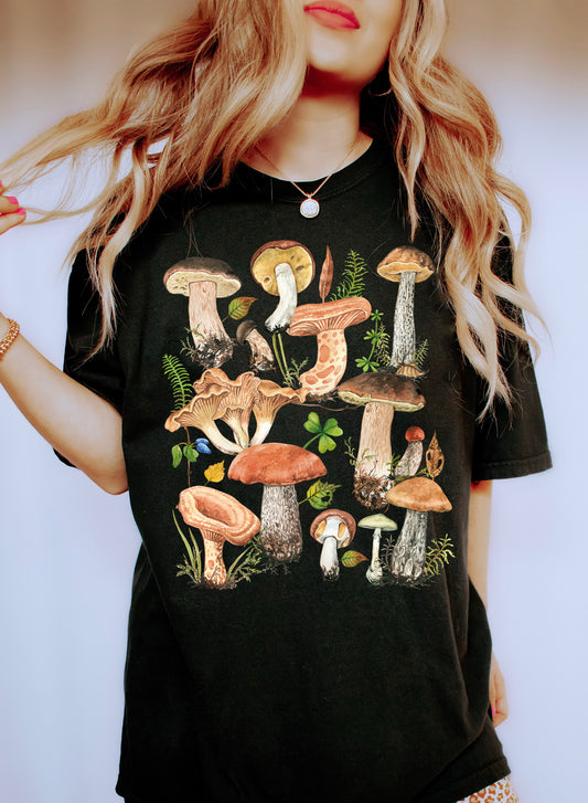 Mushroom Mix Mystical Comfort Colors Tshirt