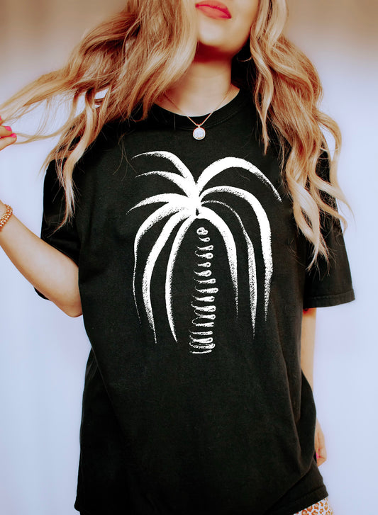 Palm Tree Silhouette Art Vintage Comfort Colors Tshirt