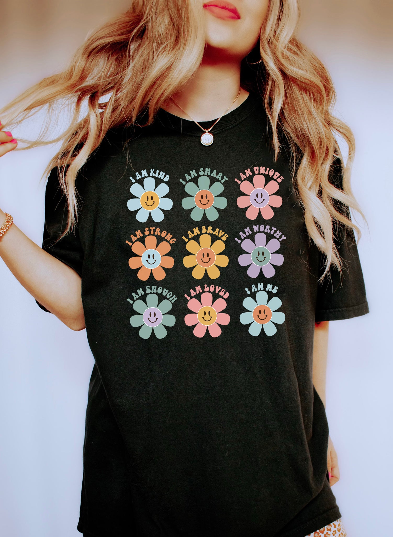 Positive Smiley Daisies T-Shirt