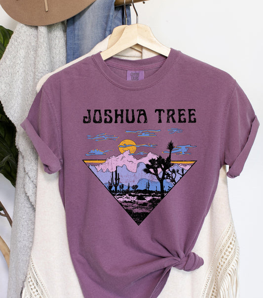 Joshua Tree National Park Retro Comfort Colors Tshirt