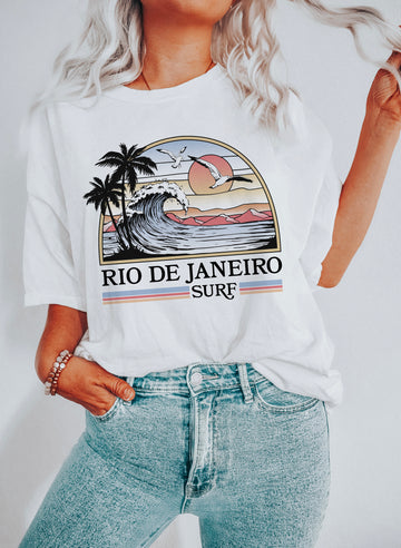Rio De Janeiro Surf Beach T-Shirt