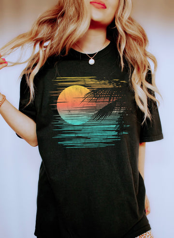 Sunset Beach View T-Shirt