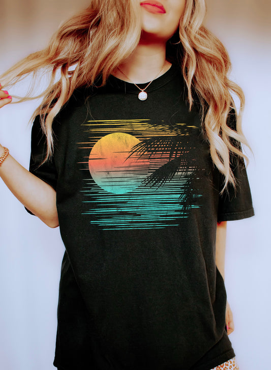 Sunset Beach View Comfort Colors Tshirt