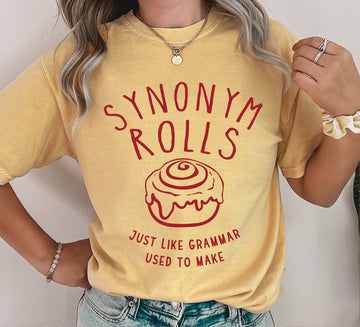 Synonym Rolls Funny Teacher RD T-Shirt