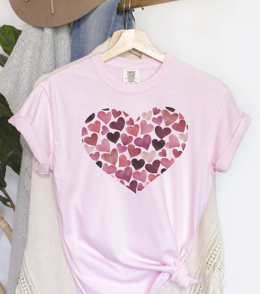 Heart of Hearts Valentine's Day Comfort Colors Tshirt