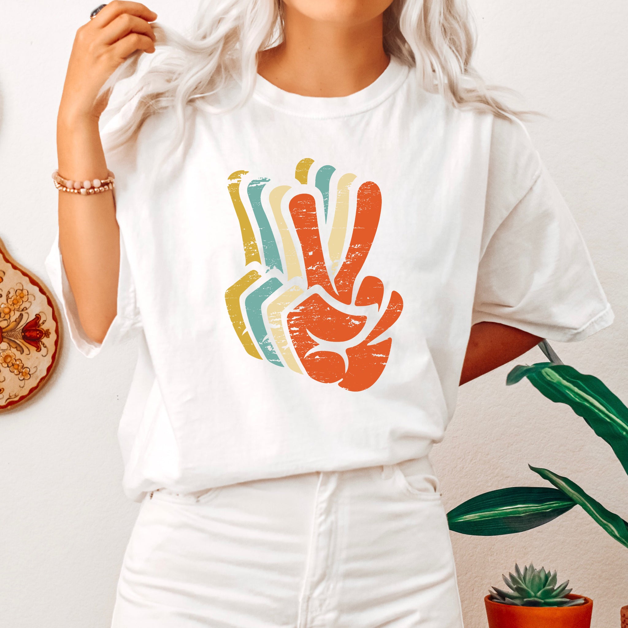 Retro Colors Peace T-Shirt