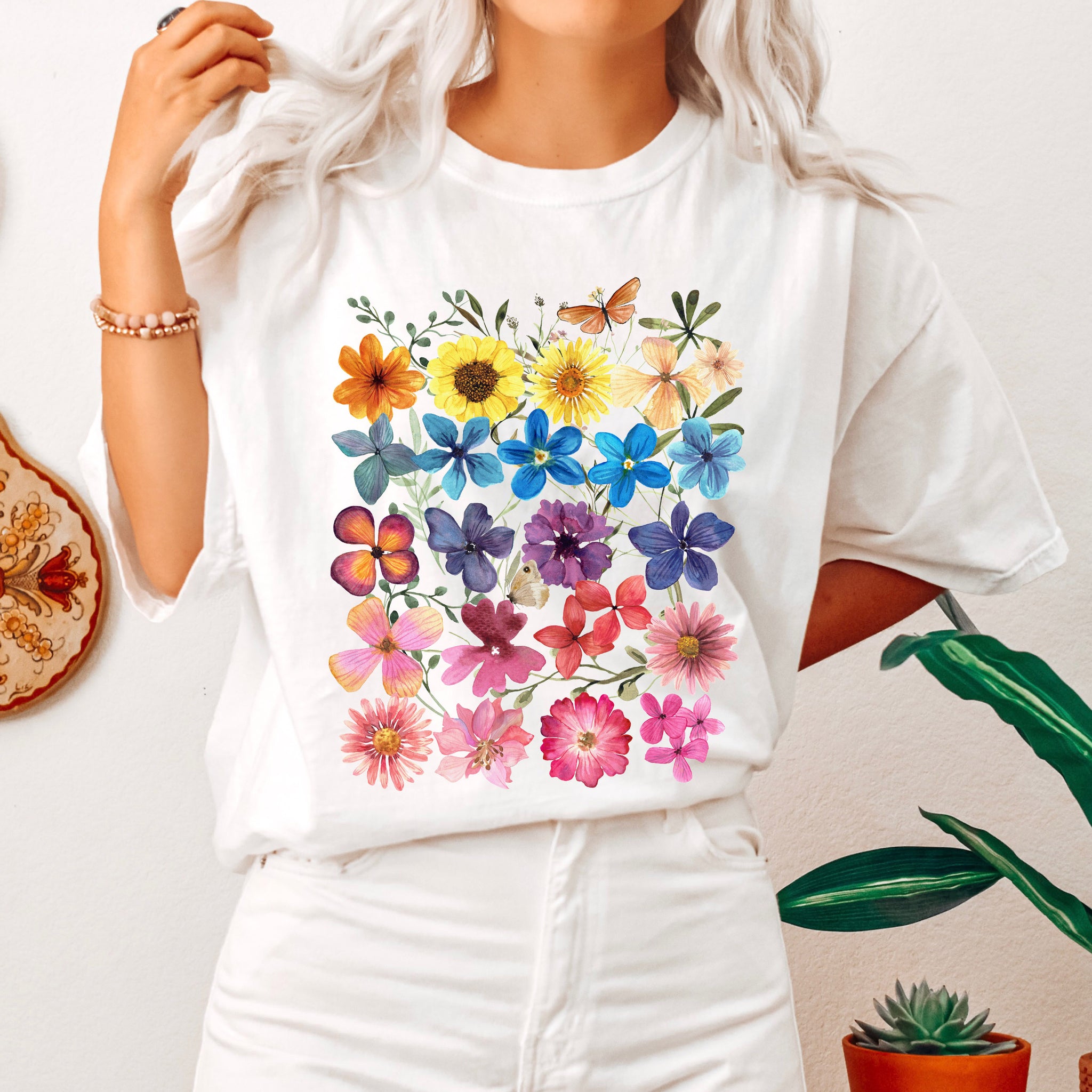 Botanical Print Plant Lover T-Shirt