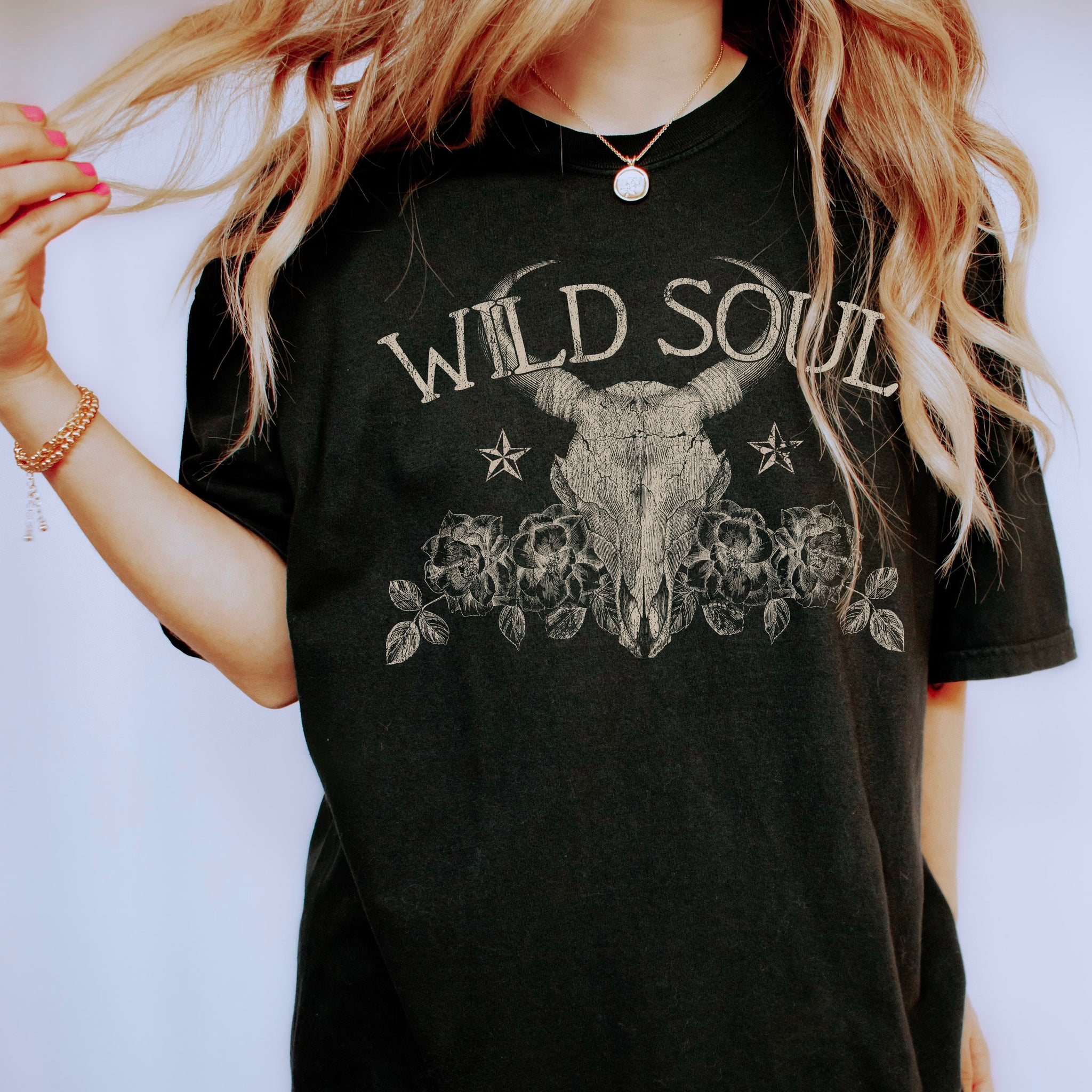 Wild Soul and Roses Vintage T-Shirt