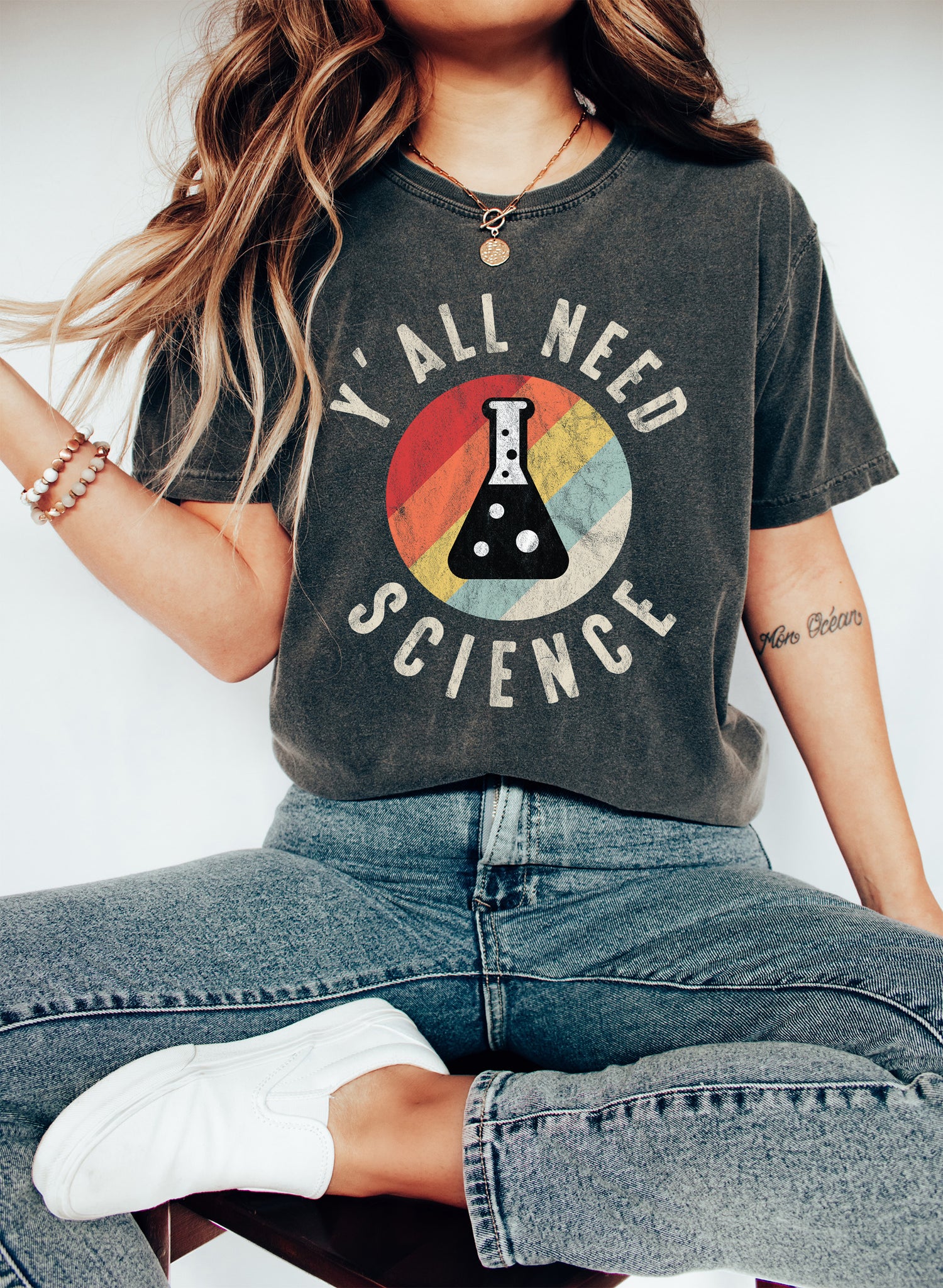 Y'all Need Science Funny Science WH T-Shirt