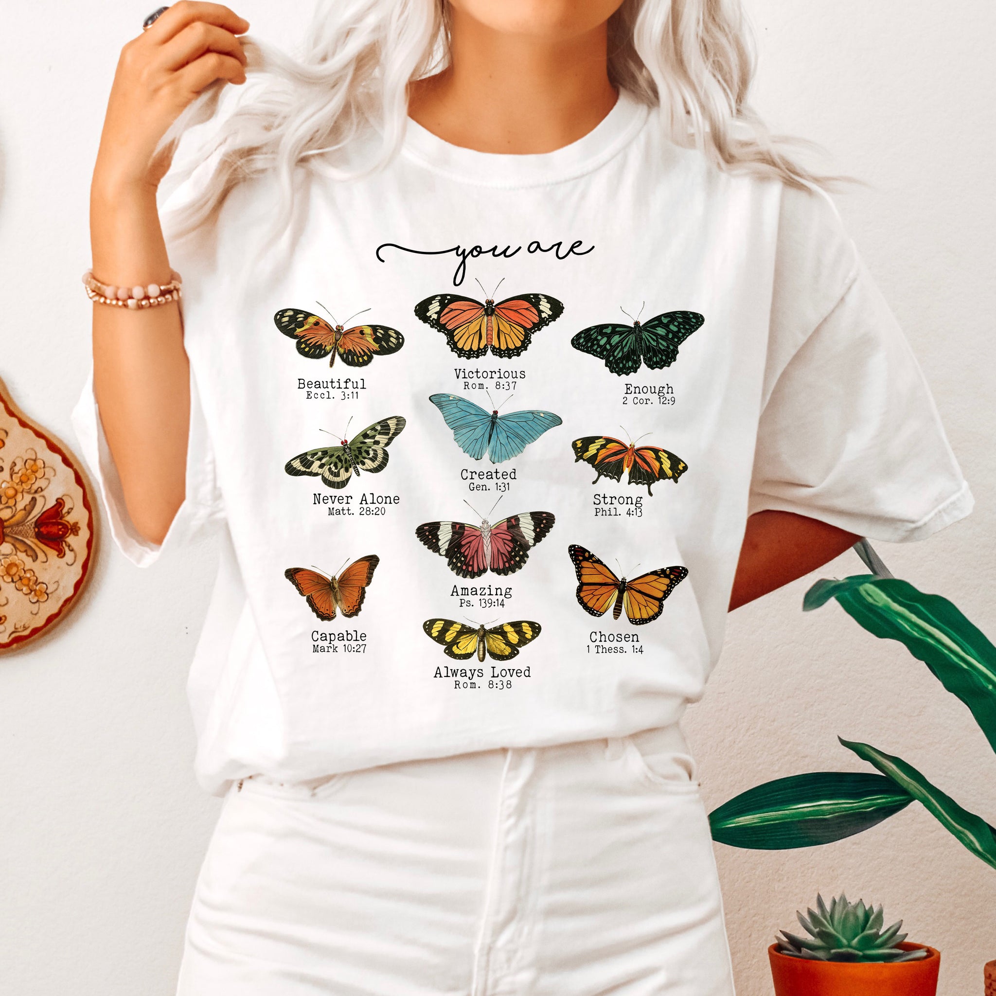 Butterflies and Bible Verses T-Shirt